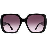 Atum Women's Square Shiny Black Smoke Grey Gradient Zouk