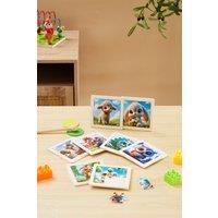 Living and Home Wooden Toddler Animals Cognitive Puzzle Set