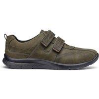 Hotter Men's 'Energise' Dual Fit Casual Shoes in Khaki | Size: 9.5