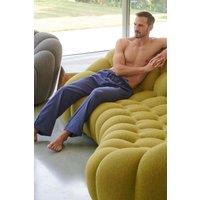 British Boxers Men's "Alton" Brushed Cotton Pyjama Trousers in Dark Blue | Size: XL