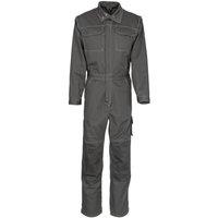 Mascot Men's Akron Knee Pad Pockets Boiler Suit in Grey | Size: XL