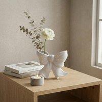 Garden Greatness Maison Blanc Bow Stem Vase in White | Size: 1 Pack