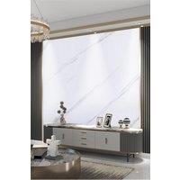 Living and Home 3M x 60Cm Marble Effect Wallpaper Roll Self Adhesive Contact Paper in White | Size: 3M x 60 cm