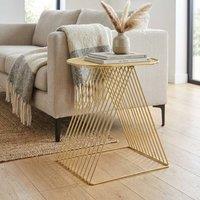 Garden Greatness Maison Gold Wire Art Coffee Side Table | Size: 1 Pack