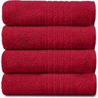 GAVENO CAVAILIA 4 Pack Hampton Towel in Red