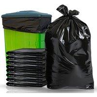 Neel Blue Large Waste Bin Bags Heavy Duty Polythene in Black