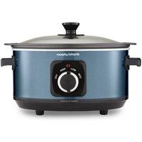 Morphy Richards Accents Sear & Stew 3.5L Slow Cooker in Blue | Size: Medium