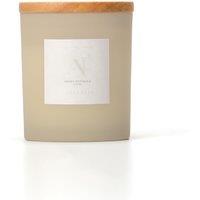 Aroma Naturals Frosted Decadence Glass Candle - Pink Cherry & Vanilla Scent in White | Size: Medium