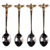 Selbrae House 4 Spoons - Gold Bee in Metallics