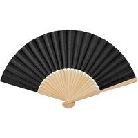 MidOcean Fanny Bamboo Handheld Fan in Black