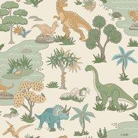 Holden Dcor Dino Zoo Textured Wallpaper