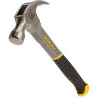 Stanley STHT0-51310 Curved Fibreglass Claw Hammer in Silver