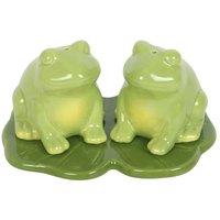 Something Different Luna Frog Salt & Pepper Shakers in Green