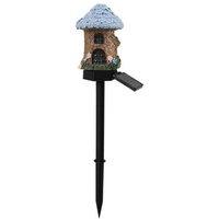 Obasyhig Style 5 Solar-Powered Resin Cartoon House Ground Lights