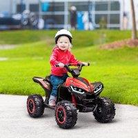 HOMCOM 12V Electric Quad Bikes for Kids Ride On Car ATV Toy for 3-5 Years in Red