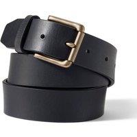 Lands' End Men's Leather Jeans Belt in True Black | Size: 38