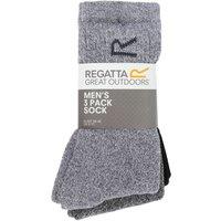 Regatta Men's 3 Pack Socks In A Box in Light Grey
