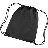 Bagbase Men's Premium Gymsac Water Resistant Bag (11 Litres) Pack of 2 in Jet Black