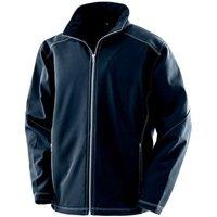 WORK-GUARD by Result Men's Treble Stitch Soft Shell Jacket in Navy | Size: XL