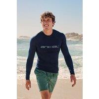 Animal Men's 'Sonny' Lightweight Long Sleeve Quick Dry UPF 50+ Protection Rash Vest in Dark Blue | Size: XL