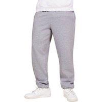 Casual Classics Men's Blended Core Ringspun Cotton Oversized Jogging Bottoms in Grey | Size: Large