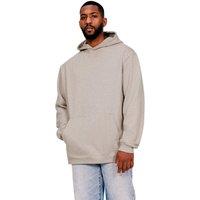 Casual Classics Men's Ringspun Cotton Tall Oversized Hoodie in Grey | Size: Medium