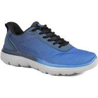 Pavers Men's Wide Fit Active Trainers with Memory Foam Insole in Blue | Size: 11