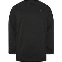BadRhino Men's Crew Neck Sweatshirt in Black | Size: XL