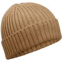 Beechfield Men's Cotton Beanie in Light Brown