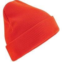 Beechfield Men's Original Cotton Cuffed Beanie in Orange