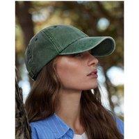 Beechfield Men's Low Profile Vintage Denim-Look Cap One Size in Green