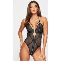 Ann Summers Women's Zorah Crotchless Body in Black | Size: 2XL