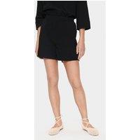 Saint Tropez Women's KalindaSZ Loose Fit Mini Shorts in Black | Size: Medium