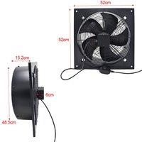 Living and Home Ventilation Wall-Mounted Exhaust Axial Fan 18-inch in Black