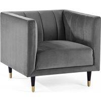 Cheshire Salma Scalloped Back Chair in Grey