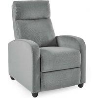 Cheshire Vivo Grey Chenille Reclining Arm Chair in Light Grey