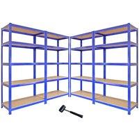 Monstershop Monster Racking T-Rax Metal Storage Shelves, Blue, 90cm W, 45cm D, Set in Blue