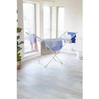 Neo Electric Heated Winged Airer Clothes Dryer Rack in Silver
