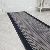 runrug Hallway Runner Rug - Non-Slip, Hardwearing, 5.4mm - 'Carnaby' in Grey | Size: 80 cm x 150 cm
