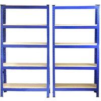 Monstershop Monster Racking T-Rax Heavy Duty Shelving Units, Blue, 75cm W, 30cm D in Blue