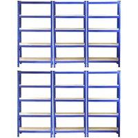 Monstershop Monster Racking T-Rax Heavy Duty Shelving Units, Blue, 75cm W, 30cm D in Blue