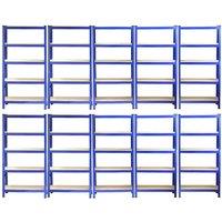 Monstershop Monster Racking T-Rax Heavy Duty Shelving Units, Blue, 75cm W, 30cm D in Blue