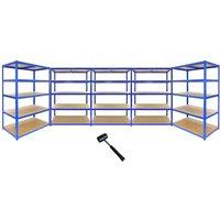 Monstershop Monster Racking T-Rax Strong Storage Shelves, Blue, 120cm W, 60cm D in Blue