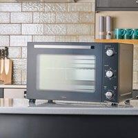 Cooks Professional 48L Mini Oven - Electric Multifunction Countertop Cooker 1800W in Black