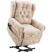 BTM Dual motor lift recliner chair with heat massage & lay flat function in Beige