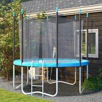 HOMCOM 12ft Trampoline Accessories Pad Surround Pad Replacement in Light Blue