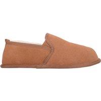 SNUGRUGS Men's Victor, Genuine Sheepskin Slipper with Suede Sole in Tan | Size: 6
