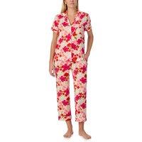 Kate Spade New York Women's KS new york short sleeve cropped pj set in bountiful garden in Light Red | Size: Medium