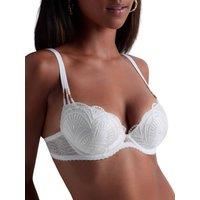 Aubade Women's Vibes Moulded Push-Up Bra in White | Size: 34A
