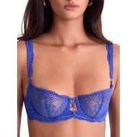 Aubade Women's Rhythm Of Desire Half Cup Bra in Blue | Size: 36F